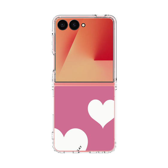 クリアケース［ Two Hearts - Pink ］
