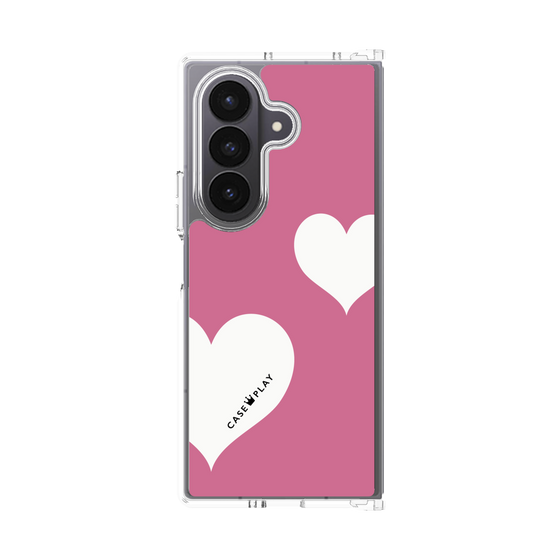 クリアケース［ Two Hearts - Pink ］