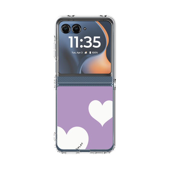 クリアケース［ Two Hearts - Purple ］