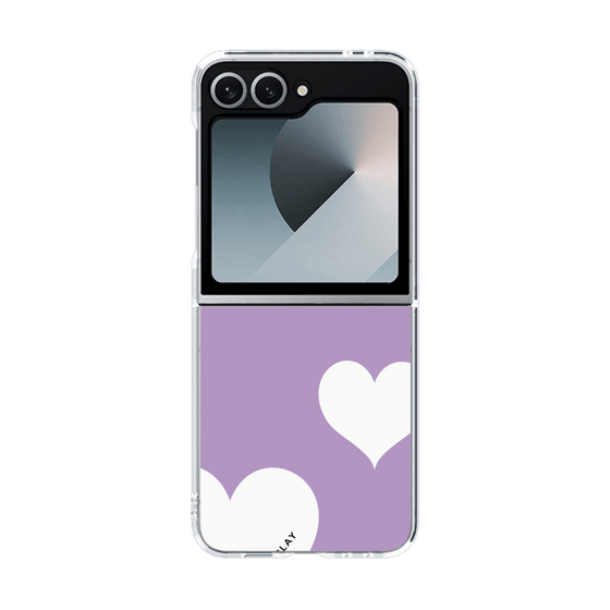 クリアケース［ Two Hearts - Purple ］