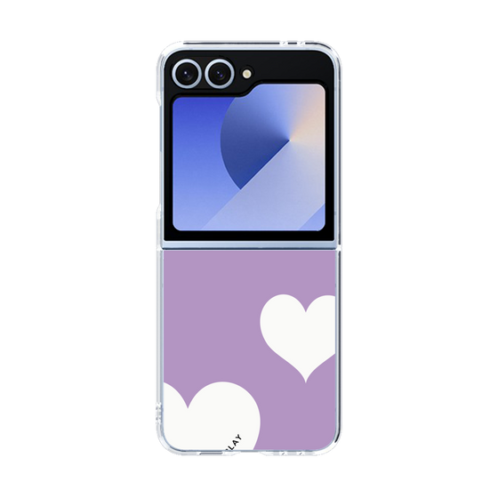 クリアケース［ Two Hearts - Purple ］