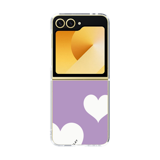 クリアケース［ Two Hearts - Purple ］