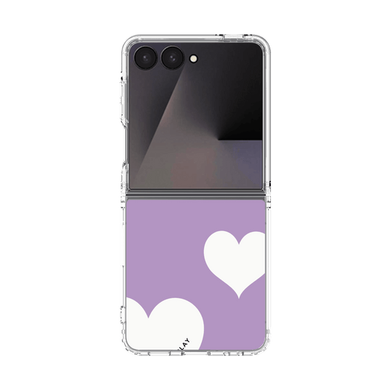 クリアケース［ Two Hearts - Purple ］