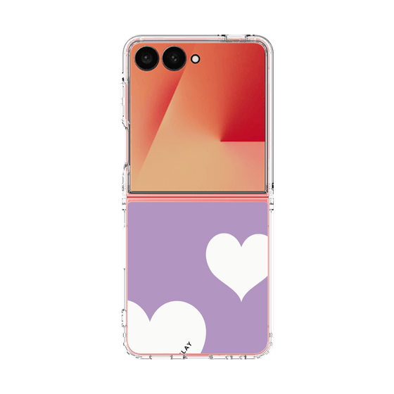 クリアケース［ Two Hearts - Purple ］