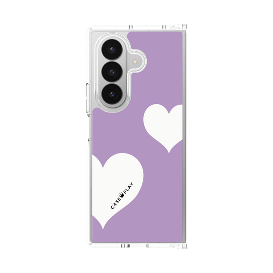 クリアケース［ Two Hearts - Purple ］