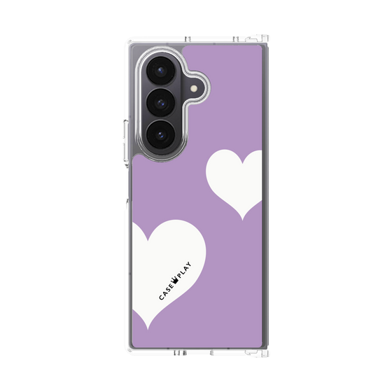 クリアケース［ Two Hearts - Purple ］