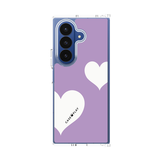 クリアケース［ Two Hearts - Purple ］