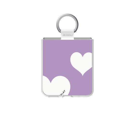 クリアケース［ Two Hearts - Purple ］