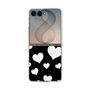 クリアケース［ Dot Hearts - Black ］
