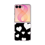 クリアケース［ Dot Hearts - Black ］