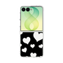 クリアケース［ Dot Hearts - Black ］