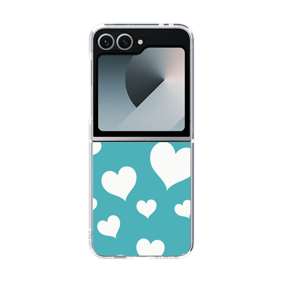クリアケース［ Dot Hearts - Blue ］