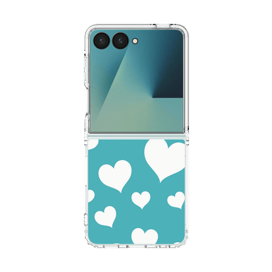 クリアケース［ Dot Hearts - Blue ］