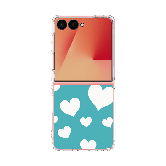 クリアケース［ Dot Hearts - Blue ］