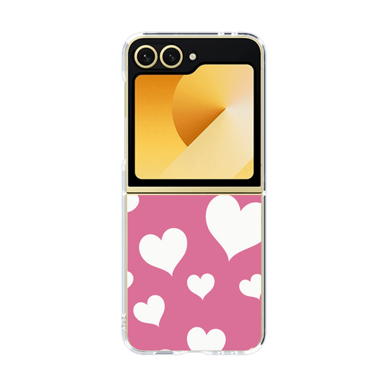 クリアケース［ Dot Hearts - Pink ］