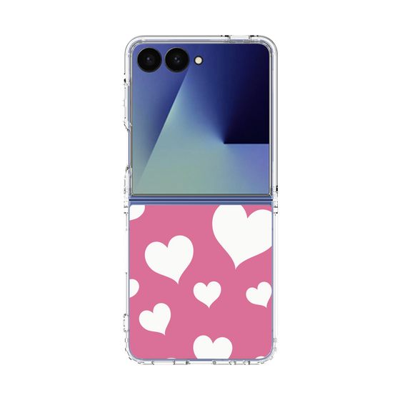 クリアケース［ Dot Hearts - Pink ］