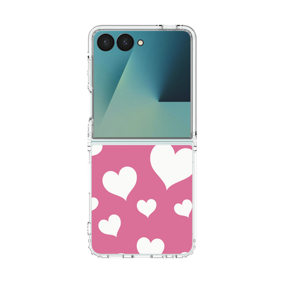 クリアケース［ Dot Hearts - Pink ］