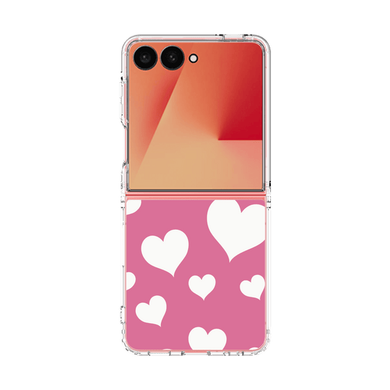 クリアケース［ Dot Hearts - Pink ］