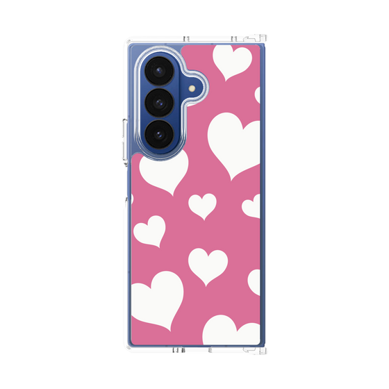 クリアケース［ Dot Hearts - Pink ］