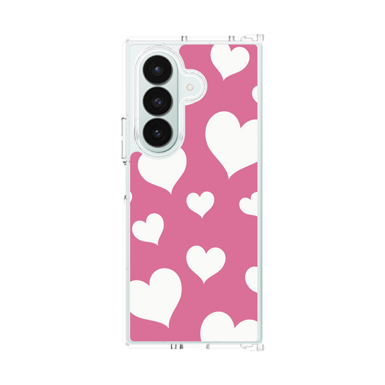 クリアケース［ Dot Hearts - Pink ］