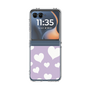 クリアケース［ Dot Hearts - Purple ］