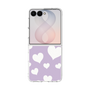 クリアケース［ Dot Hearts - Purple ］