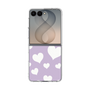 クリアケース［ Dot Hearts - Purple ］
