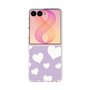 クリアケース［ Dot Hearts - Purple ］