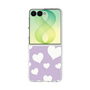 クリアケース［ Dot Hearts - Purple ］