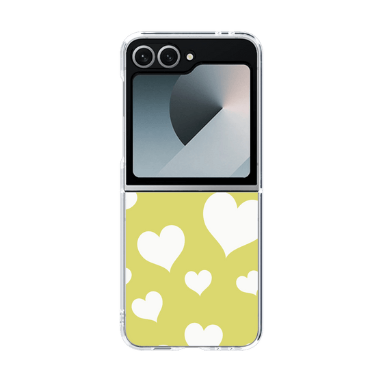 クリアケース［ Dot Hearts - Yellow ］