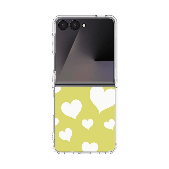 クリアケース［ Dot Hearts - Yellow ］