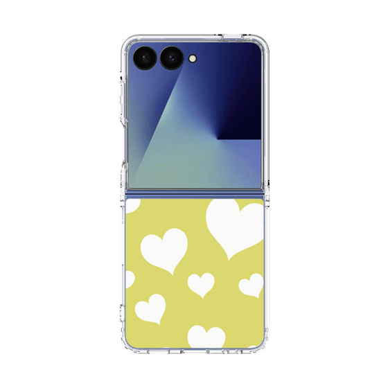 クリアケース［ Dot Hearts - Yellow ］