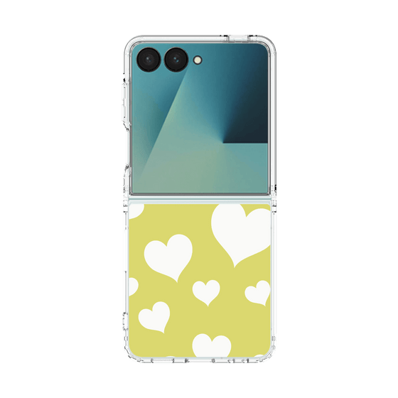 クリアケース［ Dot Hearts - Yellow ］