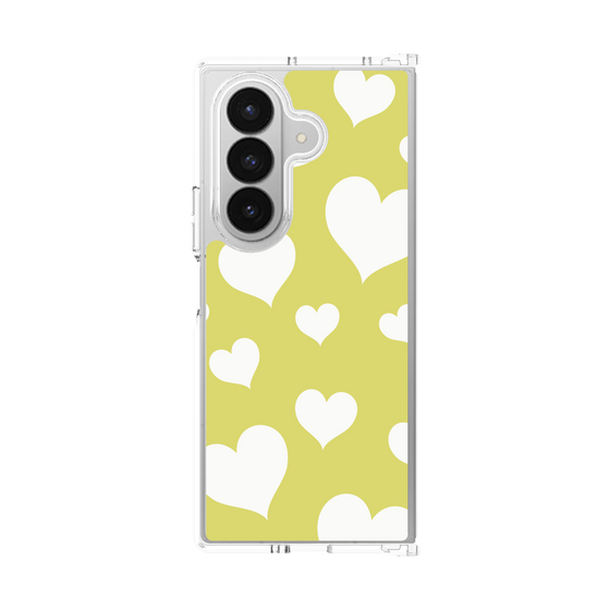 クリアケース［ Dot Hearts - Yellow ］