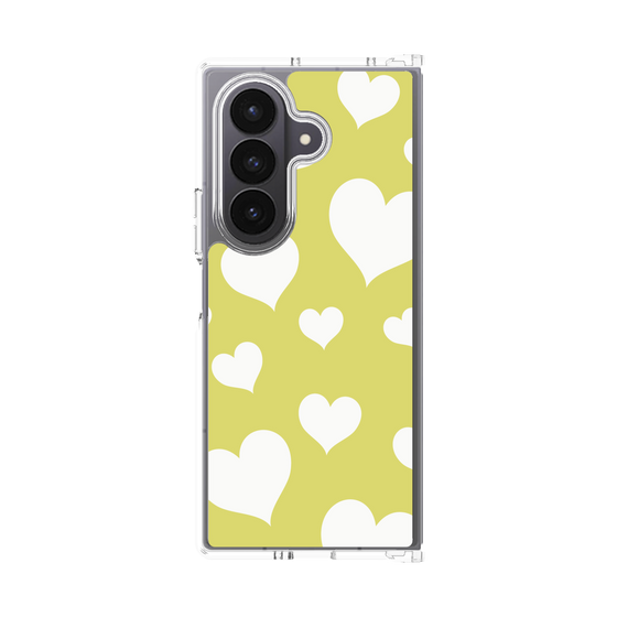 クリアケース［ Dot Hearts - Yellow ］
