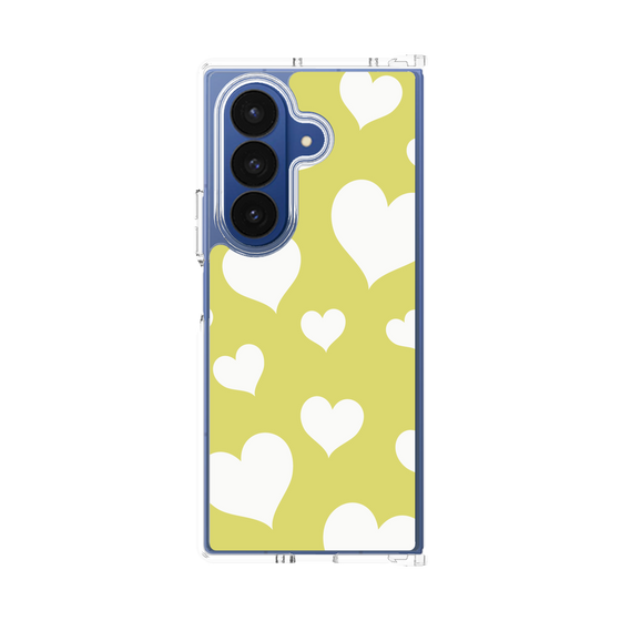 クリアケース［ Dot Hearts - Yellow ］