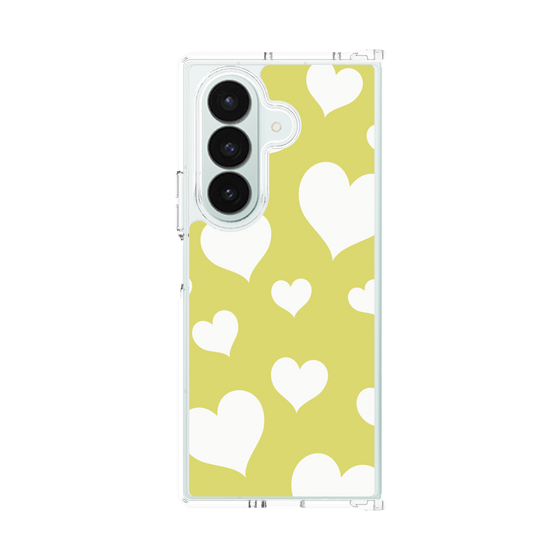 クリアケース［ Dot Hearts - Yellow ］