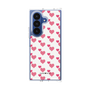 クリアケース［ Stripe Hearts - Pink ］