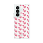 クリアケース［ Stripe Hearts - Pink ］
