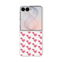 クリアケース［ Stripe Hearts - Pink ］