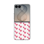 クリアケース［ Stripe Hearts - Pink ］