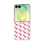 クリアケース［ Stripe Hearts - Pink ］