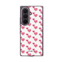 クリアケース［ Stripe Hearts - Pink ］