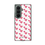 クリアケース［ Stripe Hearts - Pink ］