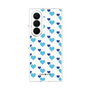 クリアケース［ Stripe Hearts - Blue ］