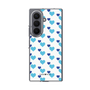 クリアケース［ Stripe Hearts - Blue ］