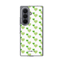 クリアケース［ Stripe Hearts - Green ］