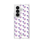 クリアケース［ Stripe Hearts - Purple ］
