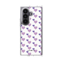 クリアケース［ Stripe Hearts - Purple ］