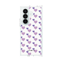 クリアケース［ Stripe Hearts - Purple ］